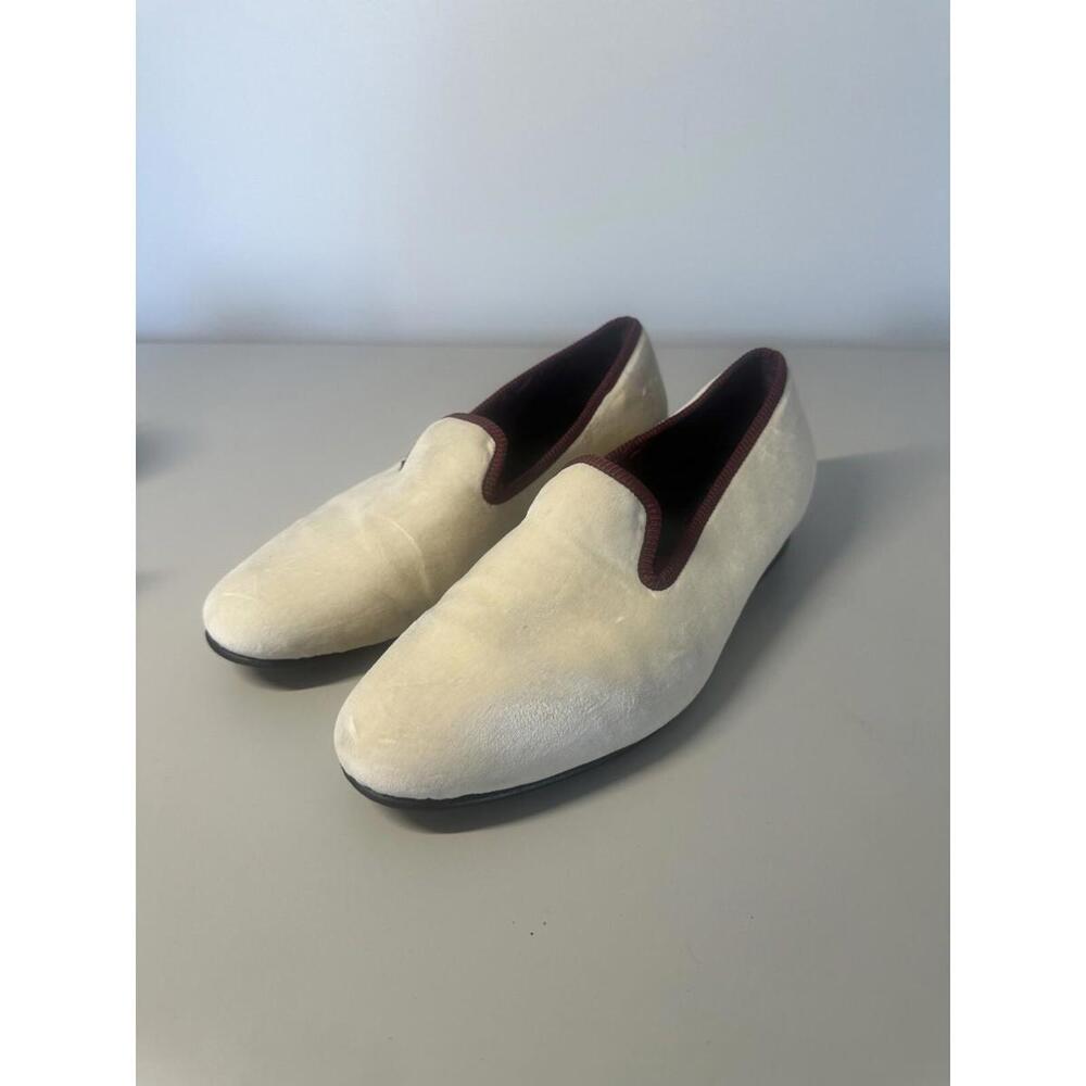 Arthur Sleep Velvet Cream Loafers Mens Size UK 43 / US 10